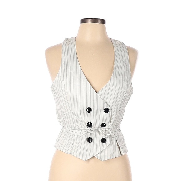 Guess stripe tuxedo vest sz XL - Picture 1 of 12